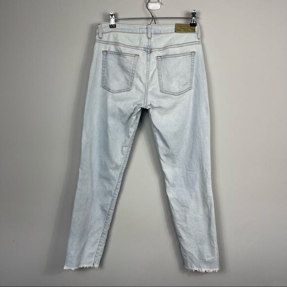 IRO JAROD Y2K Low Rise Distressed Ripped Skinny Crop Ankle Light Wash Jeans 28 - Picture 4 of 16